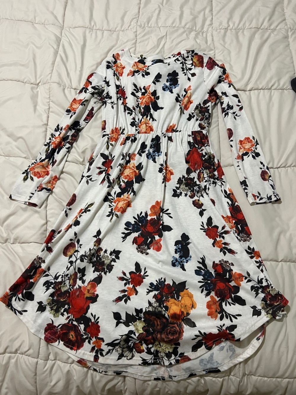 Fall Floral Dress
